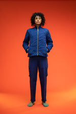 Load image into Gallery viewer, Indigo Quilted Jacket
