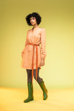 Load image into Gallery viewer, Orange Shirt Dress
